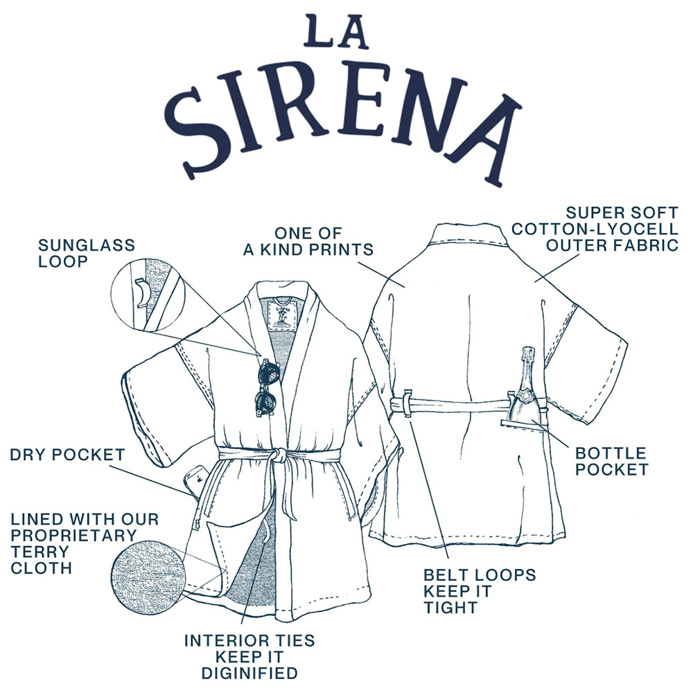 La Sirena Robe details