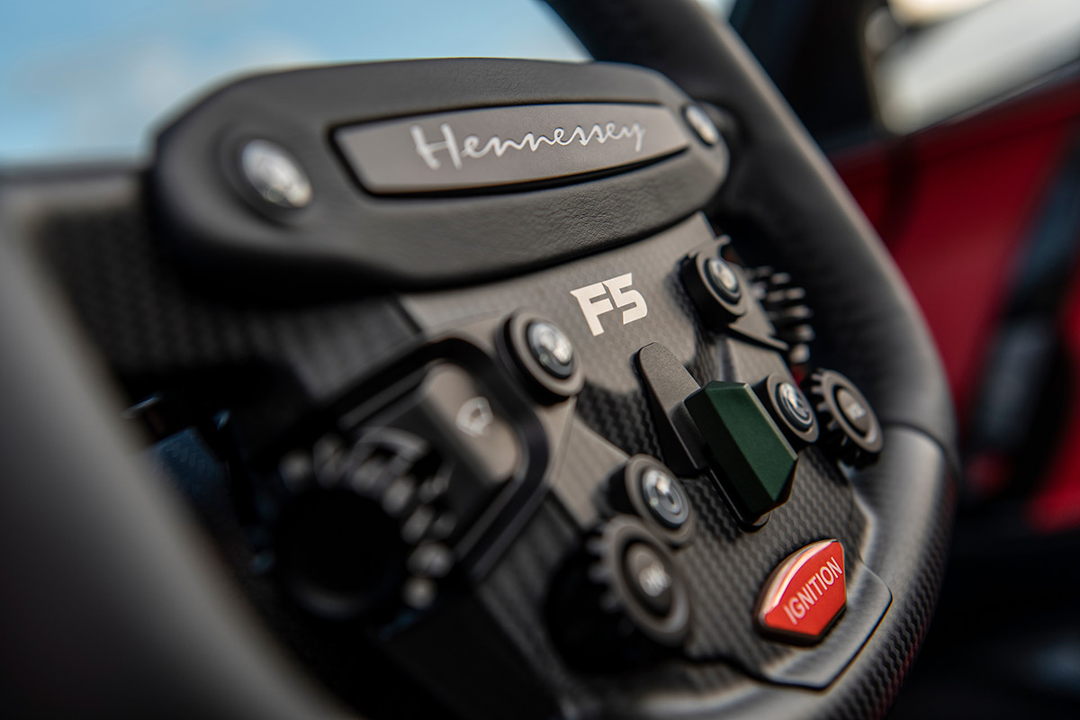 2022 Hennessey Venom F5 Roadster steering wheel