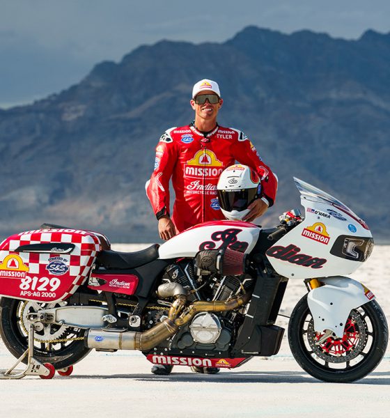 Indian Motorcycle Tyler O'Hara Sets Record At Bonneville Salt Flats
