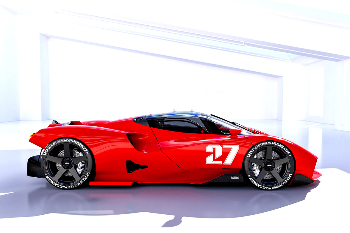 Nilu27 V12 Hypercar in SUMAC Red