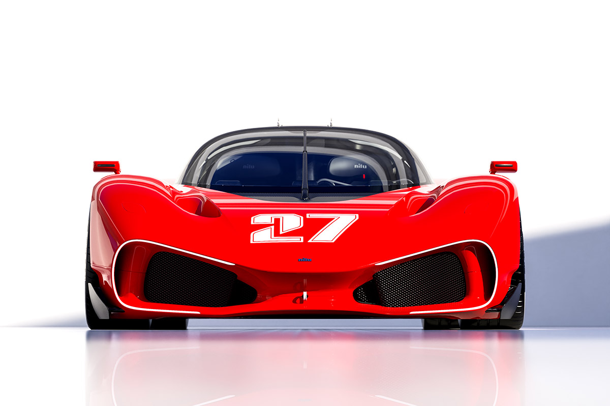 Nilu27 V12 Hypercar in SUMAC Red