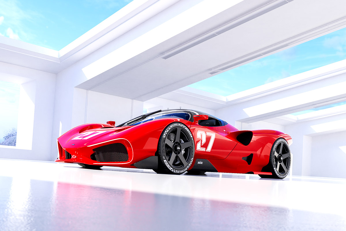 Nilu27 V12 Hypercar in SUMAC Red