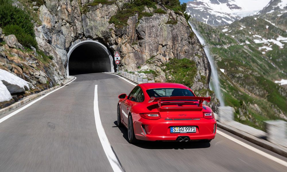 Porsche GT3 Going Into A Tunnel