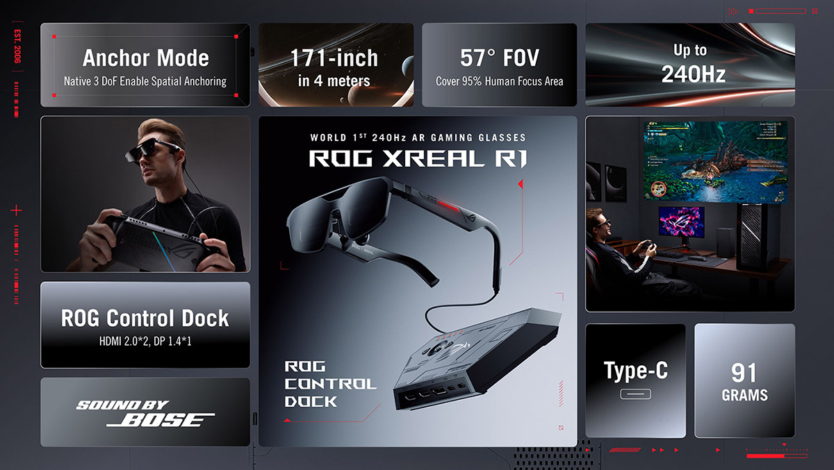 ASUS ROG XREAL R1 gaming glasses