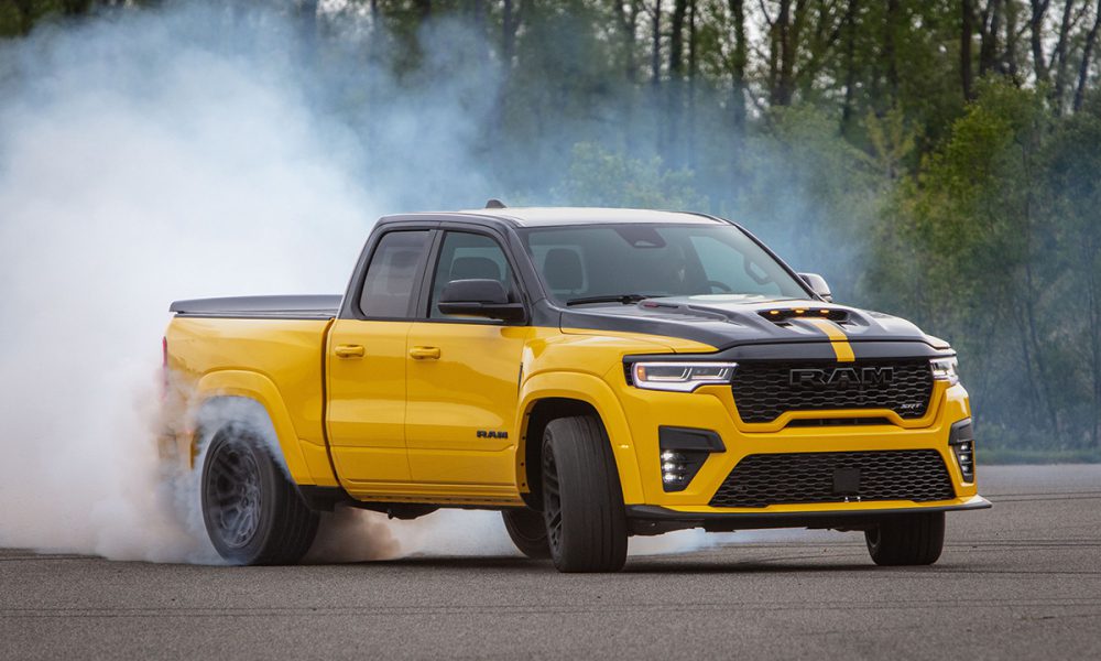 2027 Ram 1500 Rumble Bee SRT burnout