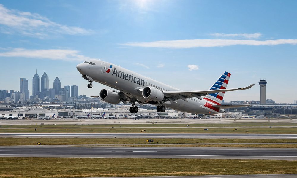 Flight Departing from Philadelphia