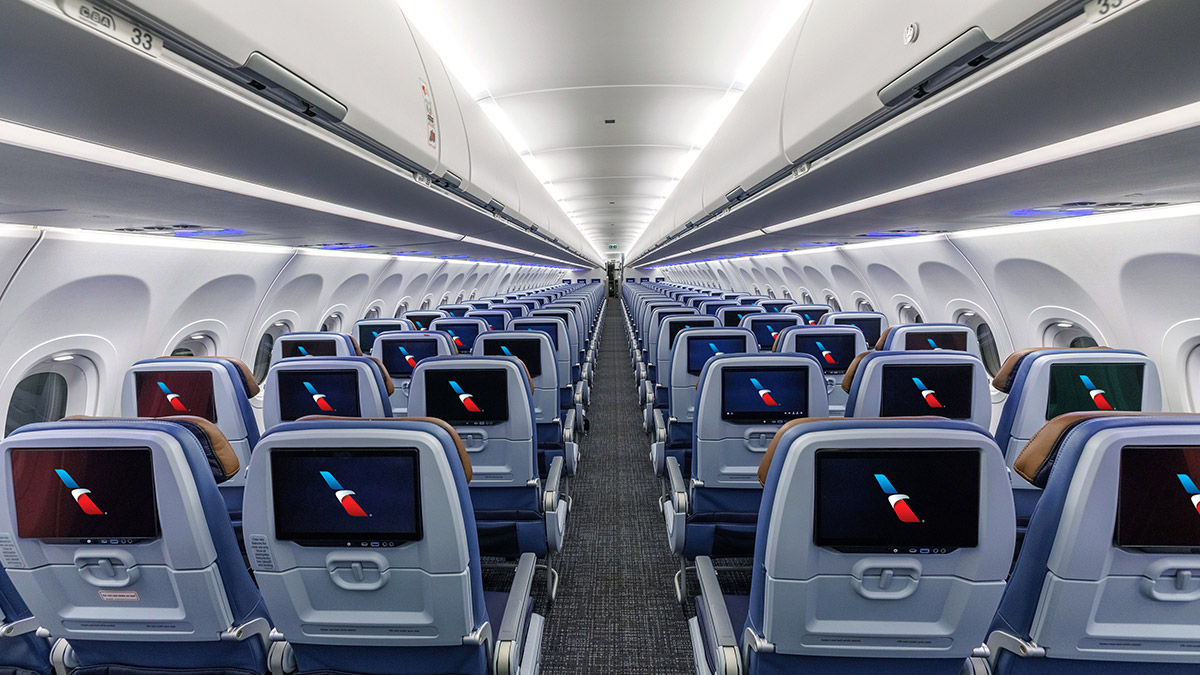 American Airlines Premium Seatback