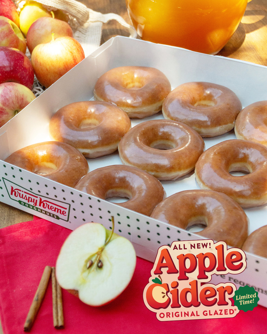 Krispy Kreme Apple Cider Original Glazed Doughnut