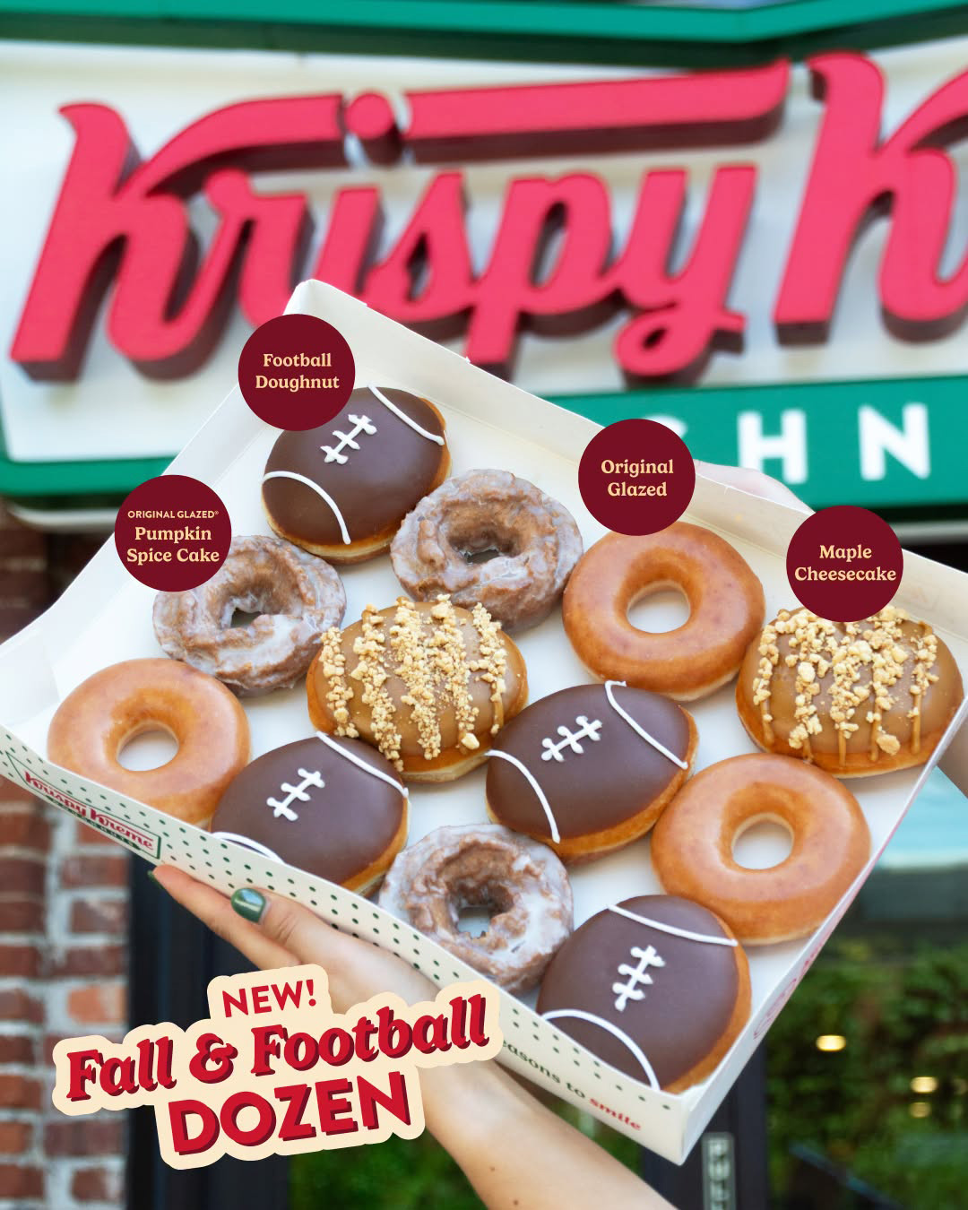 Krispy Kreme Fall & Football Dozen